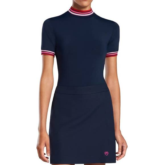 G/FORE | Tops | New Gfore Mock Neck Golf Top In Twilight Navy | Poshmark